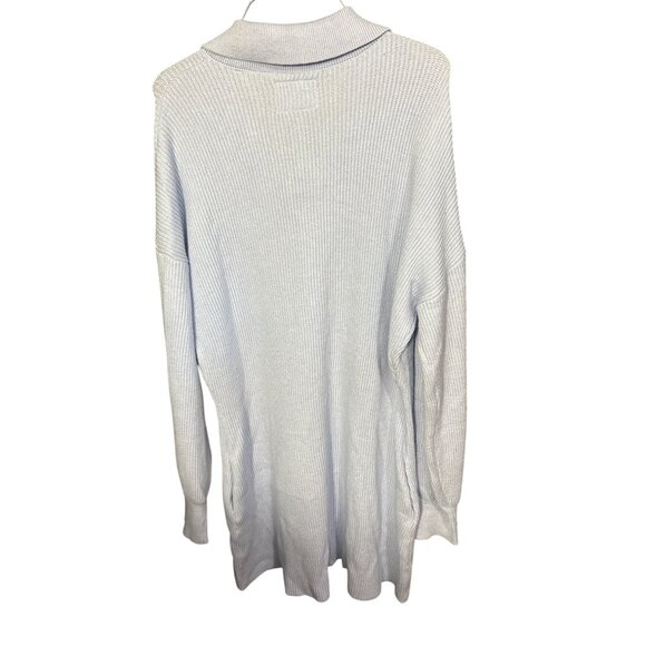 La Voute Lounge NWT Blue Ribbed Knit Collared Short Romper XL - Picture 7 of 7